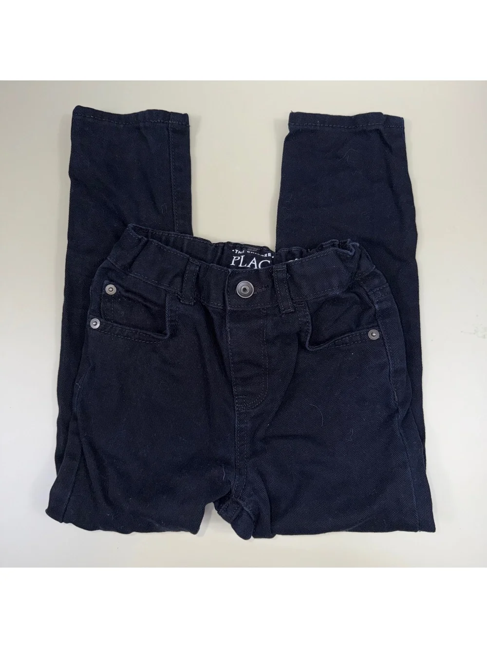 The Children’s Place Girls Size 5T Navy Skinny Jeans Adjustable Waist